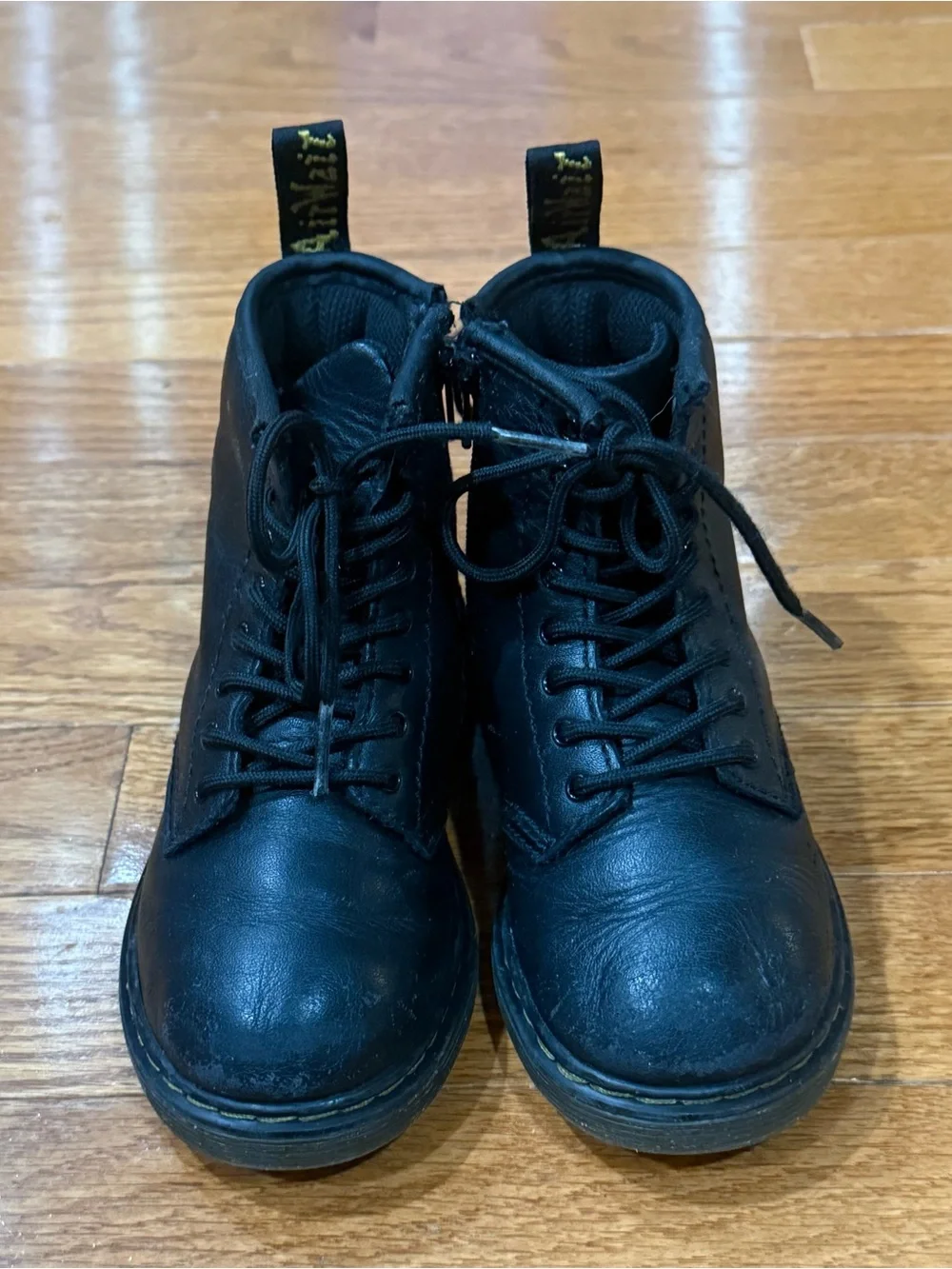 Dr. Martens Kids 10 Girls Boys 1460 T Leather Toddler Boots Combat Ankle Zip